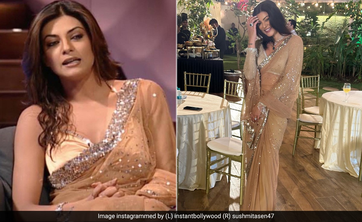For Diwali 2023, Sushmita Sen Still Looks Enthralling In Her 18-Year-Old <i>Saree</i> From <i>Koffee With Karan</i> 2005
