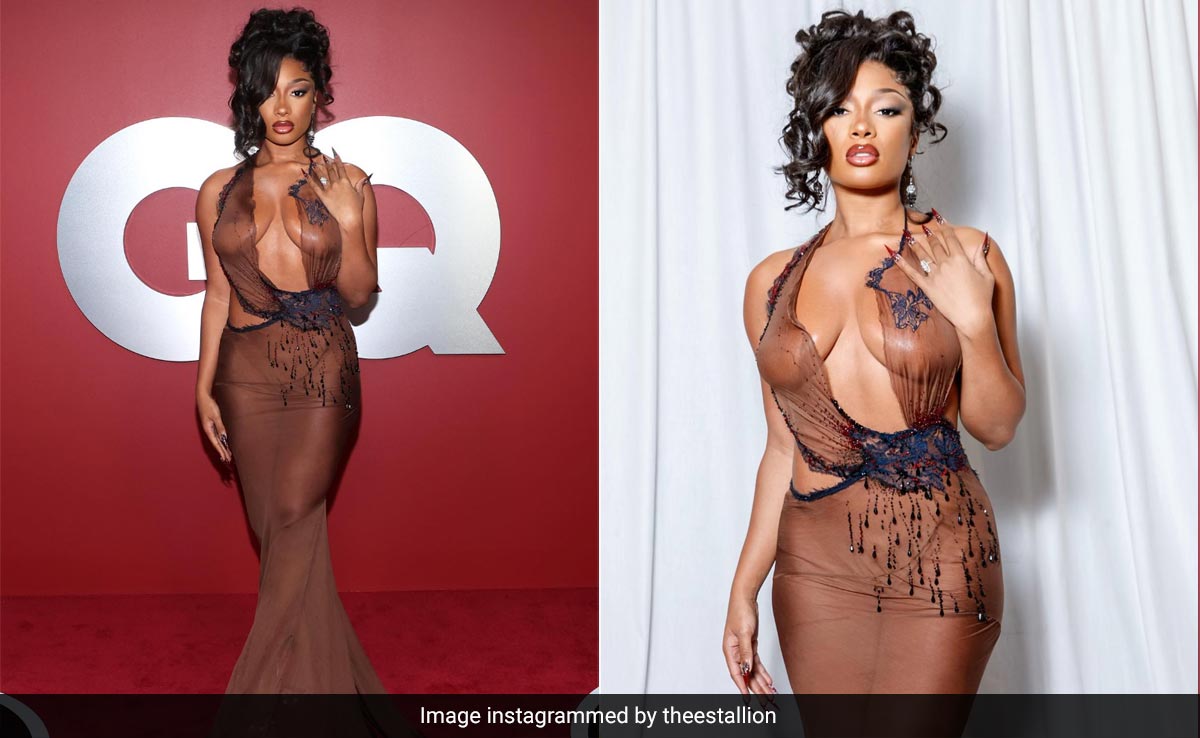 Megan Thee Stallion's Stunningly Sheer Salih Balta Naked Dress Is On A Fabulous New Level