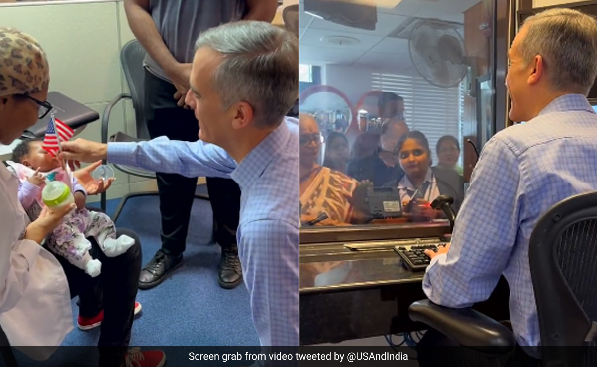 Watch: US Ambassador Eric Garcetti's ''Super Saturday'' At Delhi Visa Counter