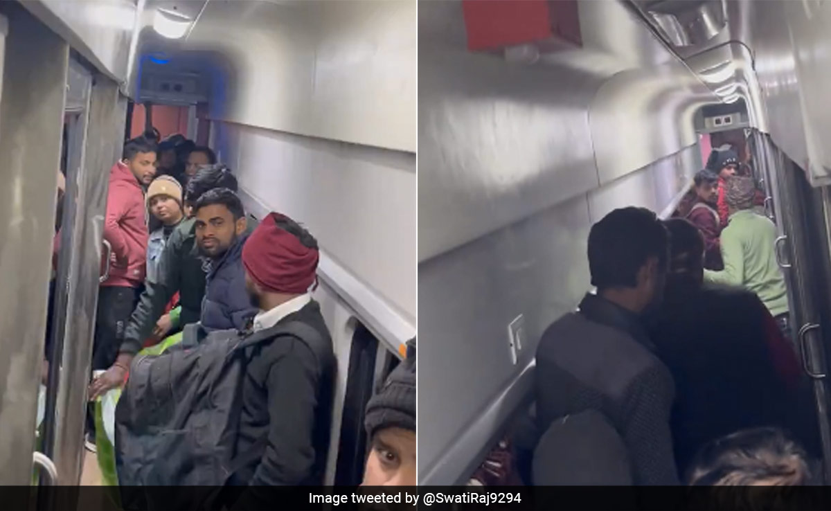 Woman Shares Video Of Ticketless Passengers In Train's AC Coach, Railways Responds