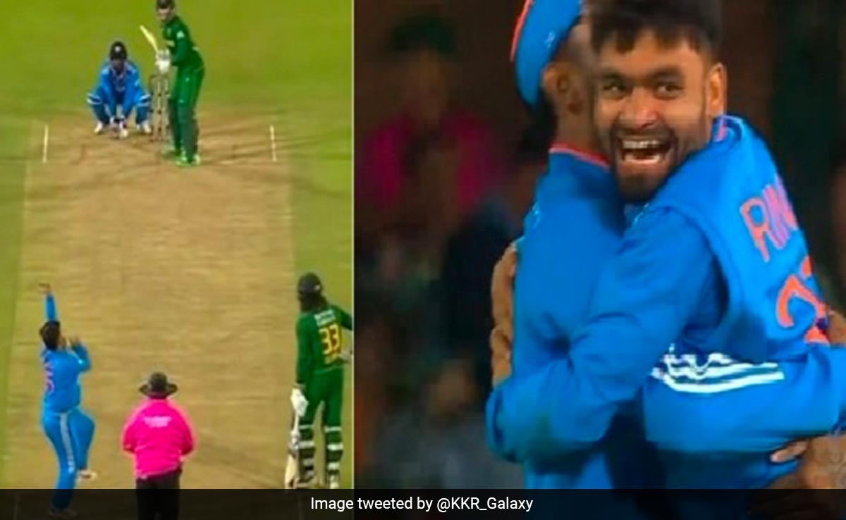 रिंकू सिंह का पहला इंटरनेशनल विकेट और फ्लाइंग सेलिब्रेशन, ऐसा था रोमांच, Video