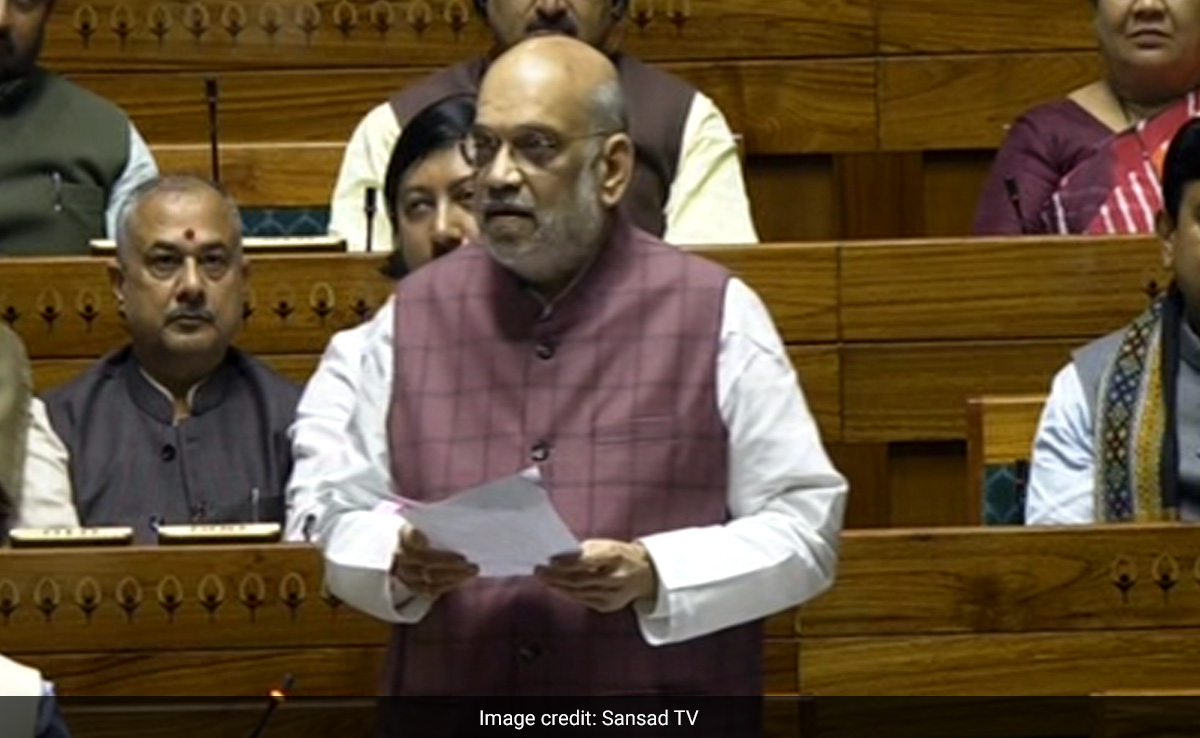 Amit Shah's Big Statement On Pakistan-Occupied Kashmir In Lok Sabha Today