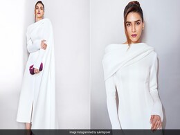 Kriti Sanon's White Christmas Has Only Just Begun In A Midi Skater Dress Kriti Sanon's White Christmas Has Only Just Begun In A Midi Skater Dress