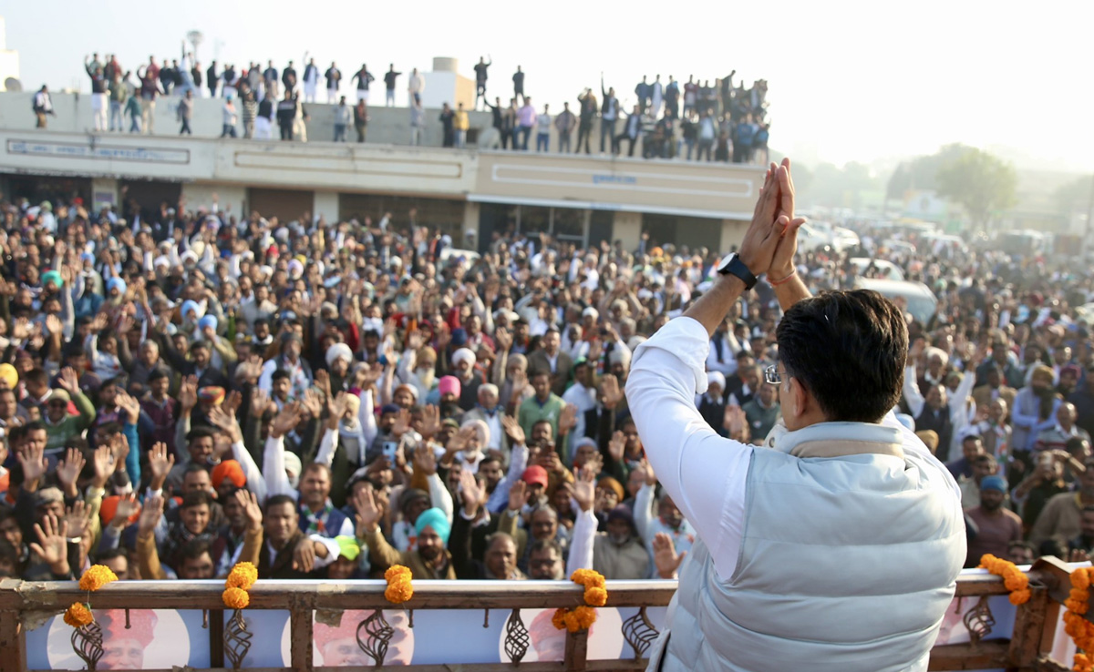 Rajasthan Election: श्रीकरणपुर विधानसभा चुनाव में कांग्रेस ने झोंकी ताकत, सचिन पायलट ने किया रोड शो
