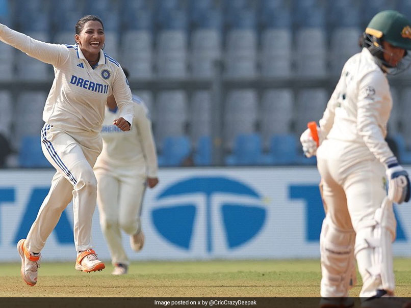 India vs Australia Womens One-off Test Day 4 Live Cricket Score Updates: India Women Put 8-Down Australia Under Pressure