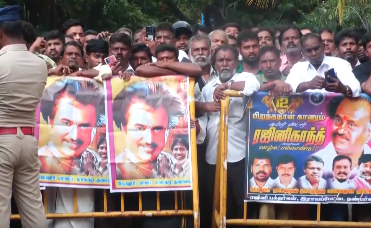 The Rajinikanth Effect: Fans Celebrate Superstar's Birthday With Puja, Posters Outside His House