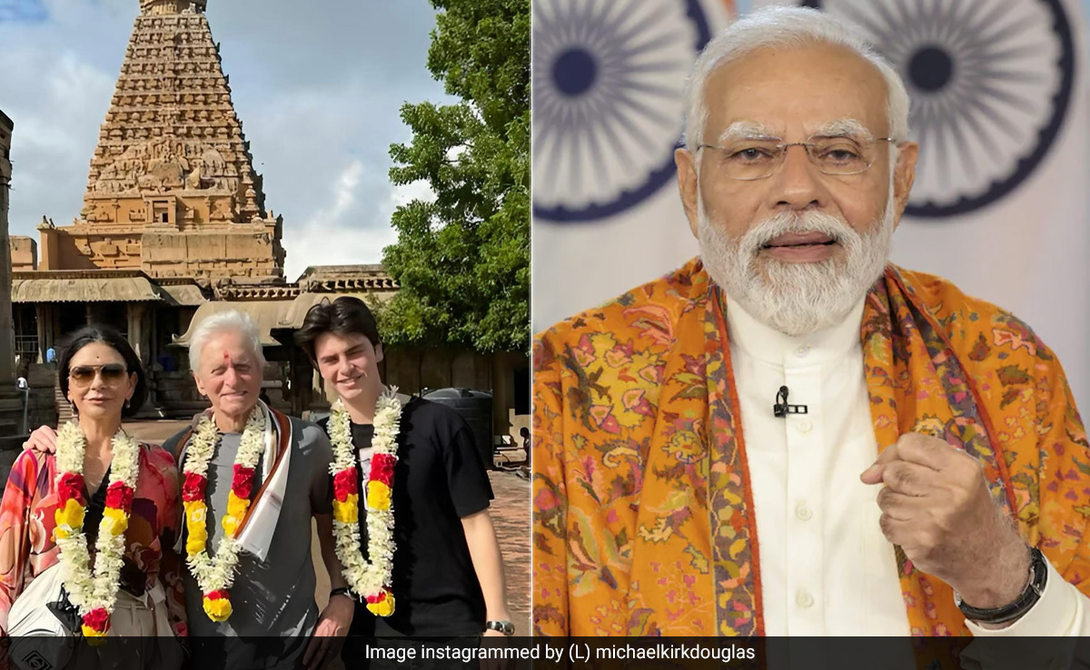 "Thanjavur Is Beautiful!": PM Modi On Pics Of American Actors Michael Douglas, Catherine Zeta-Jones