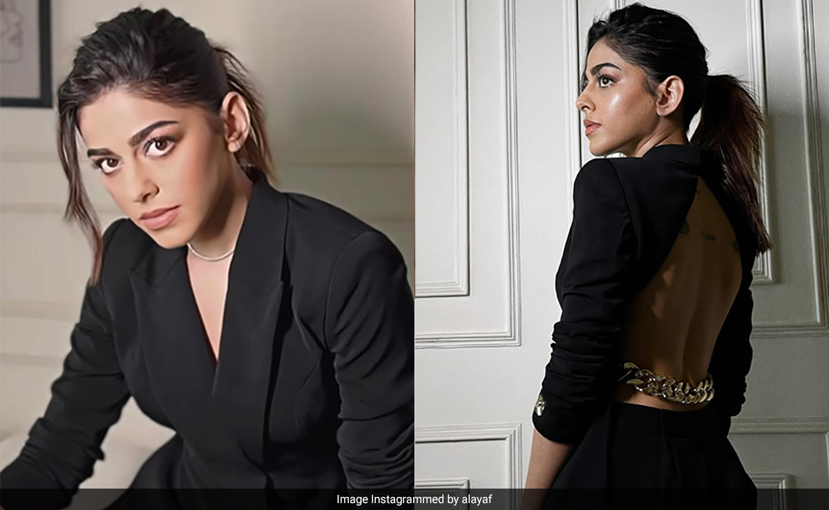 Alaya Furniturewalla Exudes Sassy Boss Babe Energy In A Unique, Backless Blazer Set From Nikhil Thampi