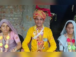 एक दूल्हे के साथ दो दुल्हनों ने लिए सात फेरे, बांसवाड़ा में अनोखी शादी देखने उमड़े लोग