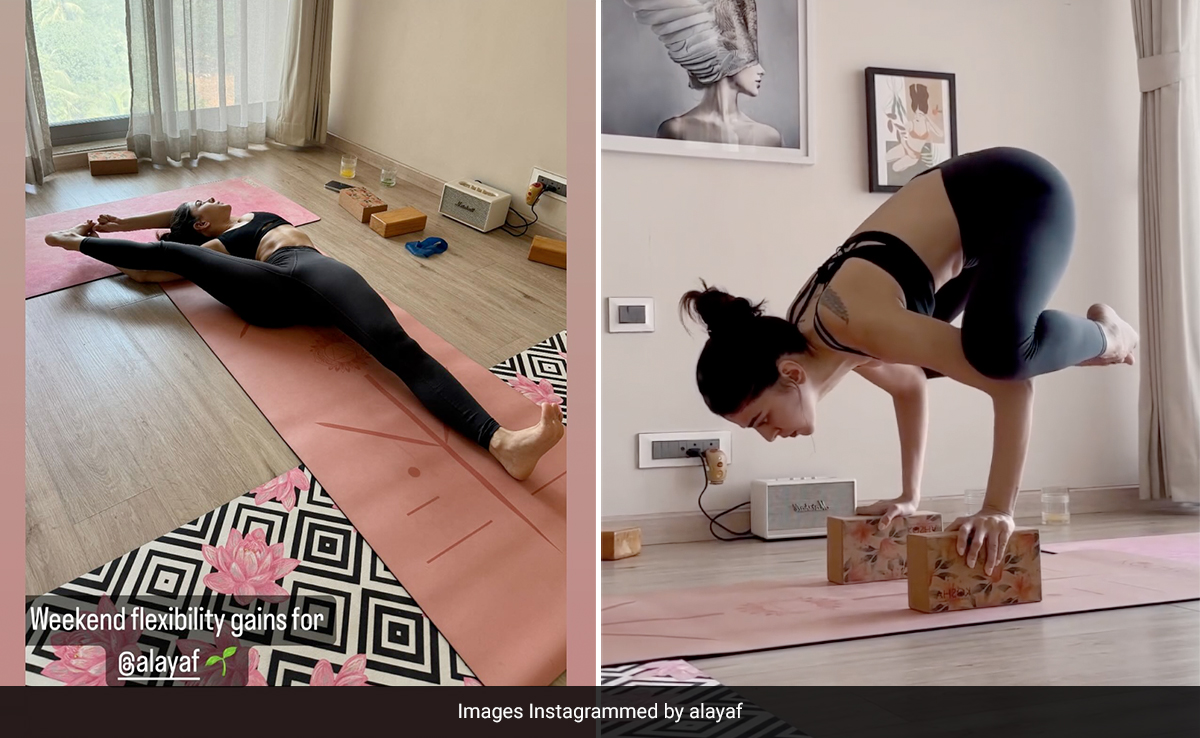 With <i>Kakasana</i> a.k.a Crow Pose, Alaya Furniturewala Kickstarts Her Week On A High Note