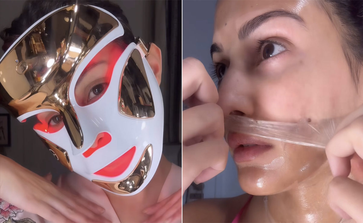 Amyra Dastur's "Girl Therapy" Includes A Soothing Beauty Routine With LED Masks And More