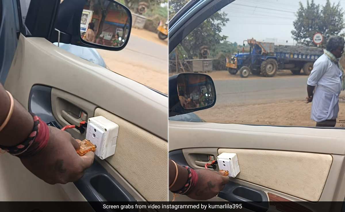 कार के शीशे खोलने के लिए शख्स ने किया Ultra Pro जुगाड़! Video देख लोग बोले- ये टेक्नोलॉजी तो अबतक नहीं देखी...