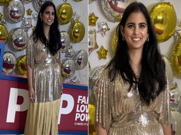 Isha Ambani's Golden Flapper Dress Shines So Bright, She Doesn't Even Need A Medal Isha Ambani's Golden Flapper Dress Shines So Bright, She Doesn't Even Need A Medal