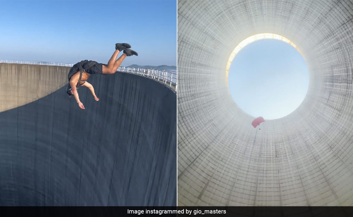 Man Records Video Of His ''Surreal'' Jump Into Nuclear Cooling Tower, Internet Stunned