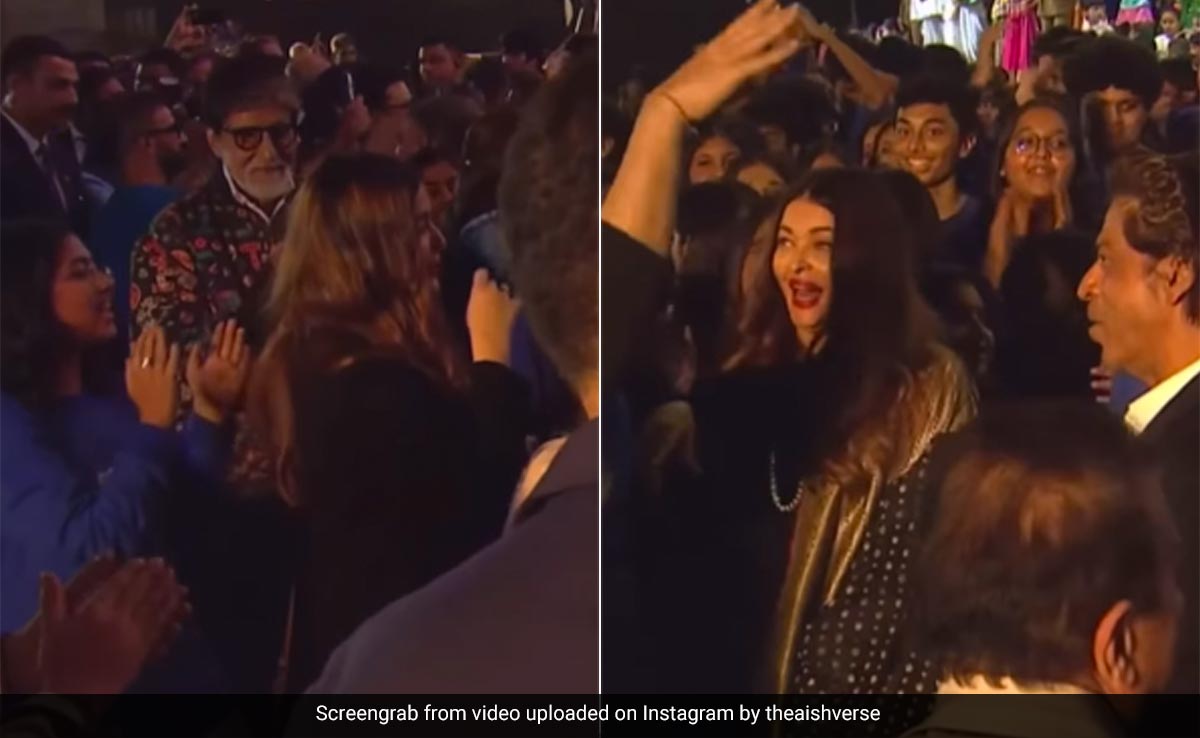 Aishwarya Rai Bachchan, Shah Rukh Khan, Amitabh Bachchan Dancing To <i>Deewangi Deewangi</i> - A Reunion We Didn't Know We Needed