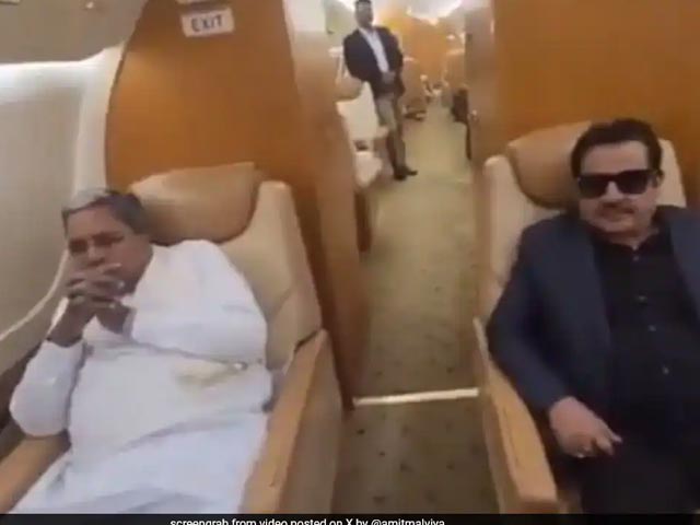 BJP Jabs Siddaramaiah Over "Private Jet", Congress Asks About PM's Plane