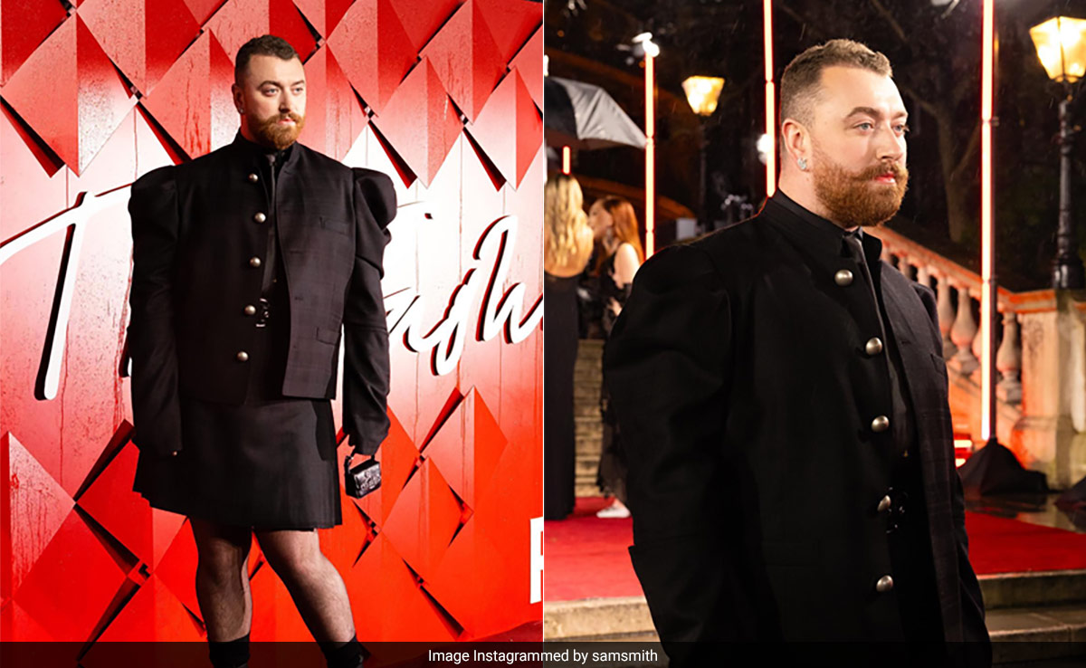 Sam Smith's Plaid Vivienne Westwood Skirt Suit With Black Platform Boots Is Gender-Bending Style Done Fabulously
