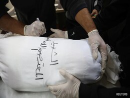 "What Was Their Fault": Families Ask As Gaza Sees Rows Of White Shrouds "What Was Their Fault": Families Ask As Gaza Sees Rows Of White Shrouds