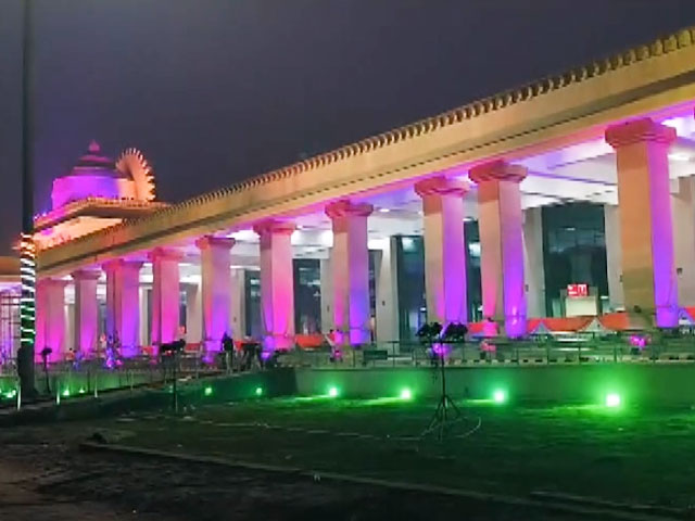 Ayodhya Railway Station Lit Up Ahead Of Inauguration By PM Modi