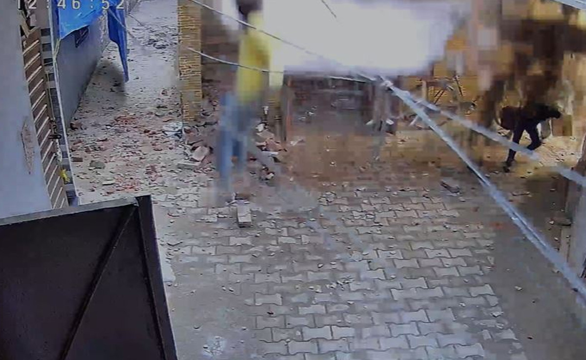 Video: In Punjab Horror, Roof Collapses On Woman, Child Walking In Street