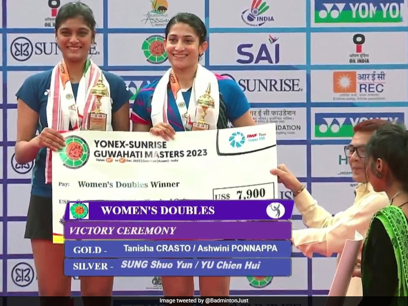 Ashwini Ponnappa-Tanisha Crasto Win Guwahati Masters Super 100 Title