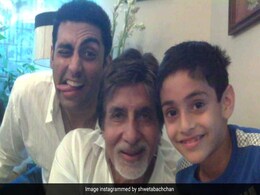 How It Started For Agastya, Abhishek And Amitabh Bachchan. Click To See How It's Going How It Started For Agastya, Abhishek And Amitabh Bachchan. Click To See How It's Going