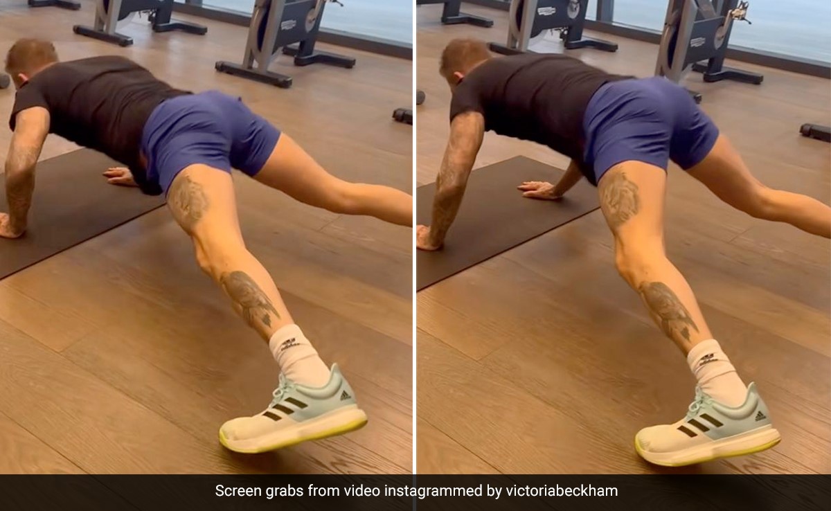 Victoria's "Love Machine" David Beckham Is Bringing Abundant Holiday Cheer With His Morning Workout