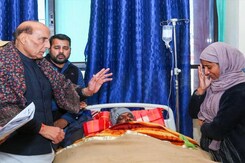 After "No Mistakes" Message To Army, Minister Meets Injured J&K Civilians After "No Mistakes" Message To Army, Minister Meets Injured J&K Civilians