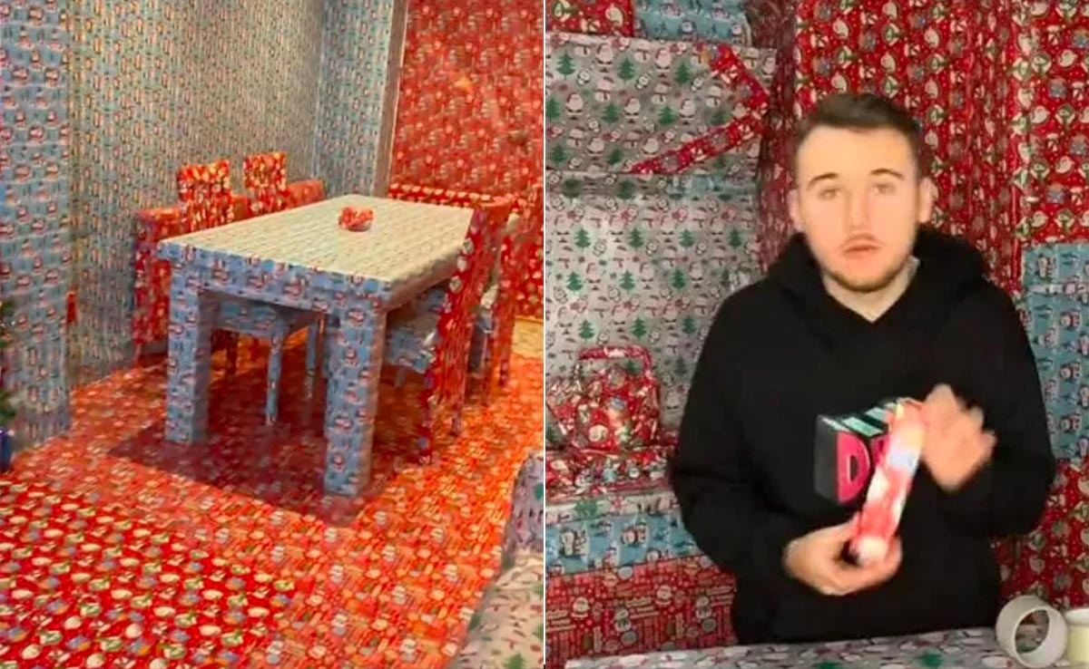 फैमिली को गिफ्ट देने के चक्कर में लड़के लगया खुराफाती दिमाग, कारामात देख परिवार रह गया हक्का-बक्का