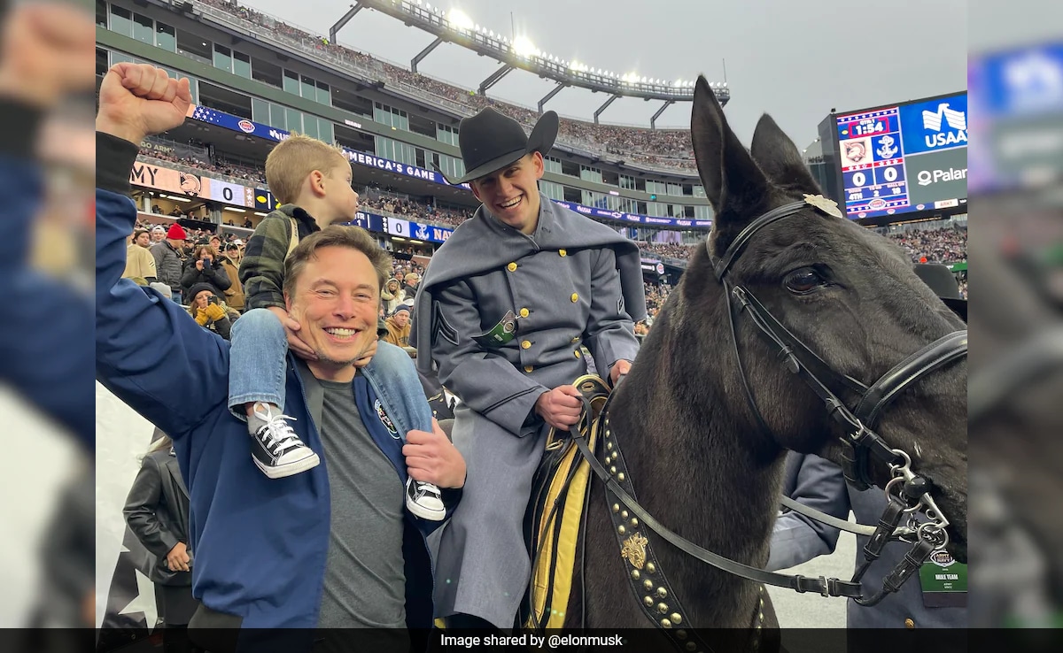 "God Bless America" Elon Musk Attends Football Game With Son, Shares Pic