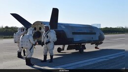 USA's Secretive X-37B Space Plane Returns To Earth After 434-Day Mission
