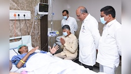 Actors, Politicians Visit Ex-Telangana Chief Minister KCR In Hospital