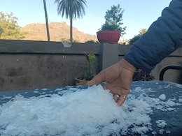 माउंट आबू में जमने लगा पानी, 1 डिग्री पहुंचा तापमान, नजारे का लुत्फ उठाने पहुंचे सैलानी