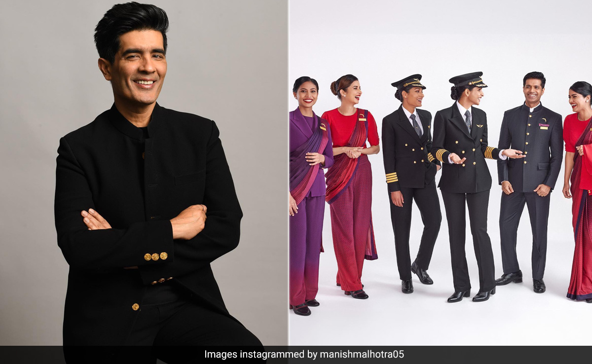 Exclusive: Manish Malhotra On Reinventing His "Favourite Silhouette" i.e. The <i>Saree</i> To Design Air India's Cabin Crew Uniform And His Dubai Flagship Store
