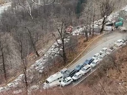 Video: Massive Traffic Jam Near Himachal's Atal Tunnel Ahead Of Christmas