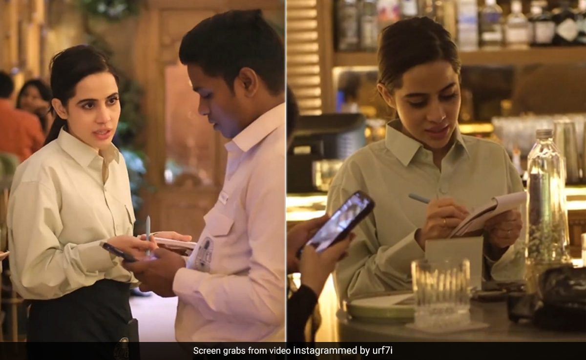 Uorfi Javed Seen Waiting Tables At Restaurant, Reveals Reason