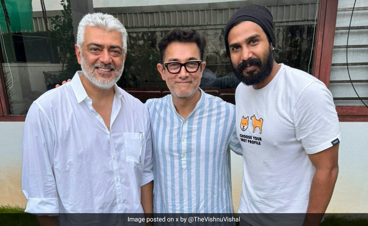 Tamil Actor Ajith Visits Aamir Khan, Vishnu Vishal In Cyclone-Hit Chennai