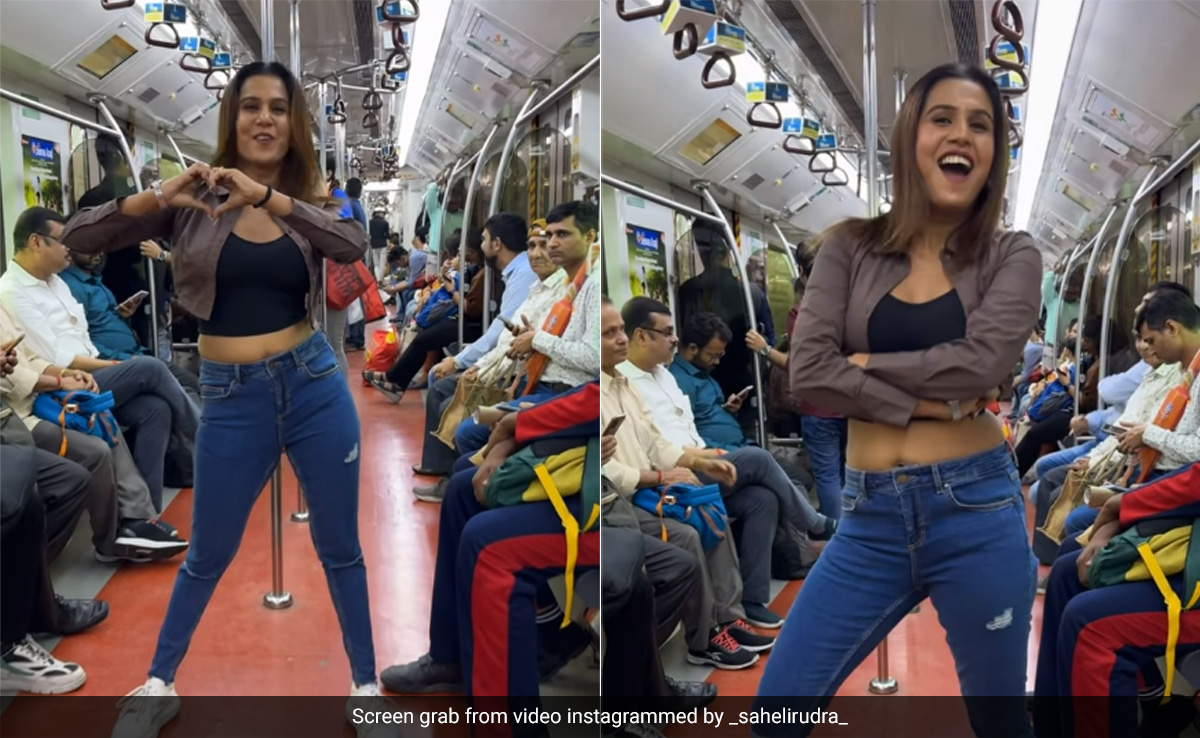 मेट्रो में अचानक कूद-कूदकर डांस करने लगी महिला, देखकर भड़के लोग, बोले- कोई पुलिस को बुलाओ...
