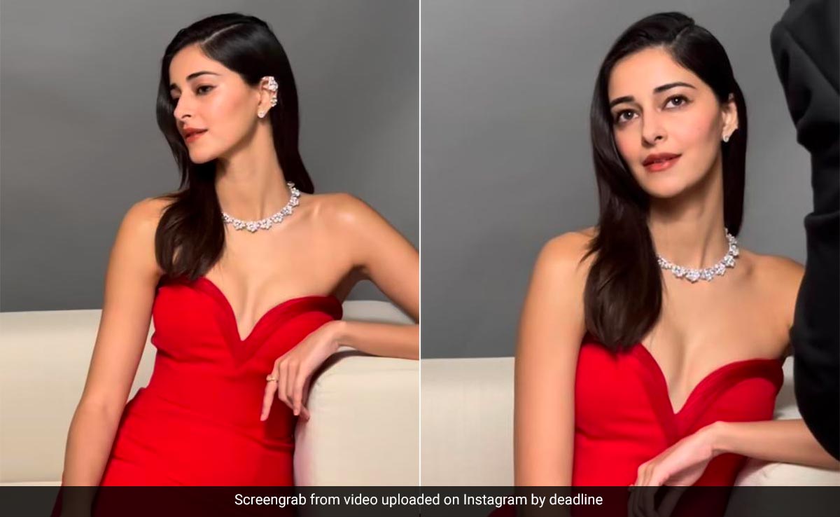 Ananya Panday Paints The Town Red In A Ravishing Gown For Red Sea Film Festival