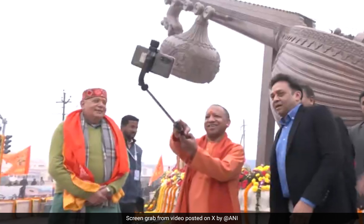 Watch: Yogi Adityanath's Selfie At The Ground Where PM Will Hold A Rally