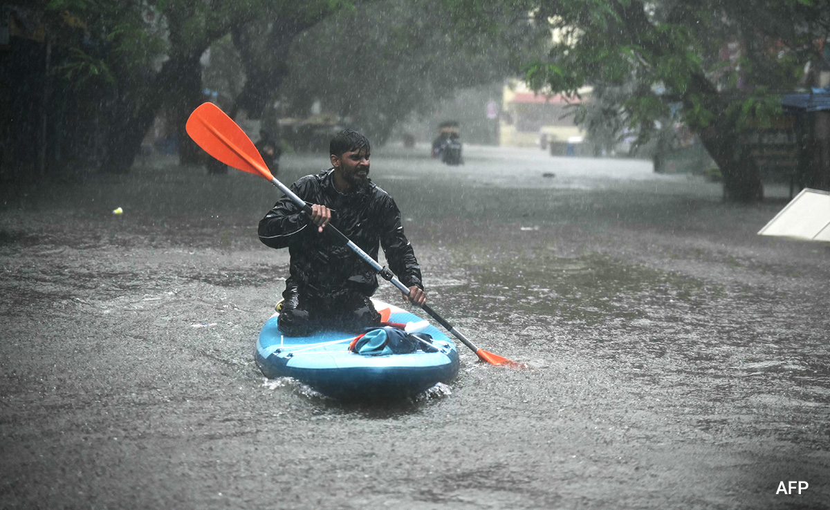 Pics: Roads Turn Into Rivers, Cars Submerged As Rain Batters Chennai