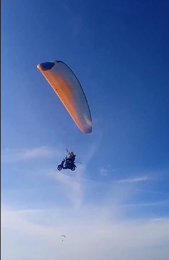 Punjab Man Performs Paragliding On E-Scooter, Video Goes Viral