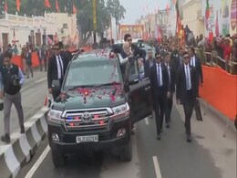 Watch: PM Modi Greets People During Roadshow In Ayodhya