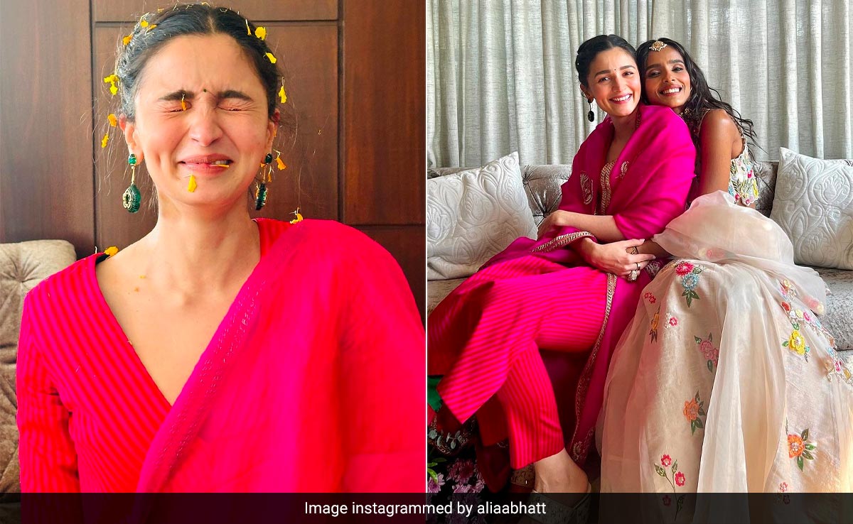 Alia Bhatt Delivers Bridesmaid Goals In A Standout Fuchsia Pink <i>Salwar Kameez</i>
