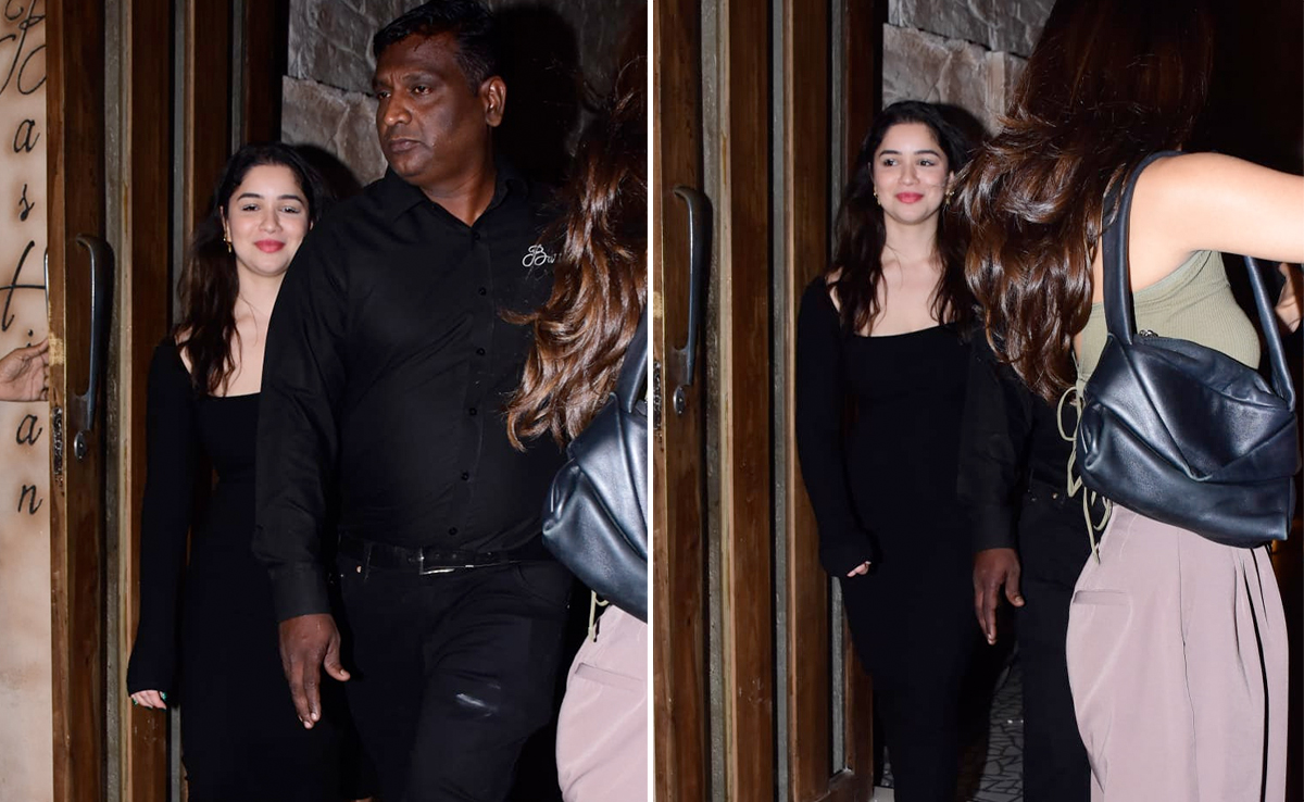 Sara Tendulkar's Nights Out Need Just A Black Midi Dress To Go From Casual To Chic