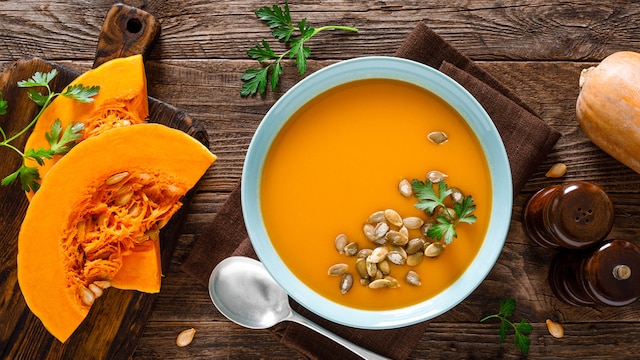 Soups are high in water content which promotes satiety