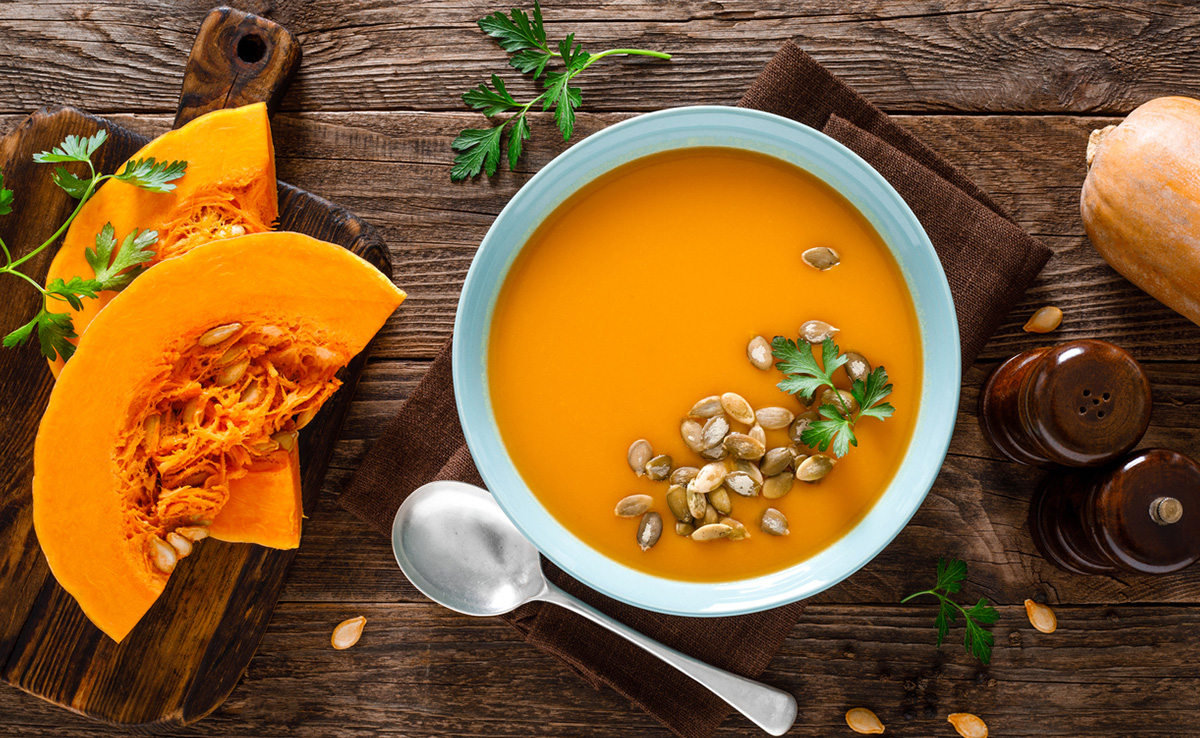Soups are high in water content which promotes satiety