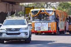 Free Bus Rides For Women, Insurance: Congress Fulfils 2 Telangana Promises Free Bus Rides For Women, Insurance: Congress Fulfils 2 Telangana Promises