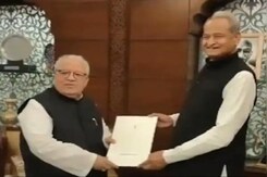 Ashok Gehlot Submits Resignation After BJP's Big Win In Rajasthan Ashok Gehlot Submits Resignation After BJP's Big Win In Rajasthan