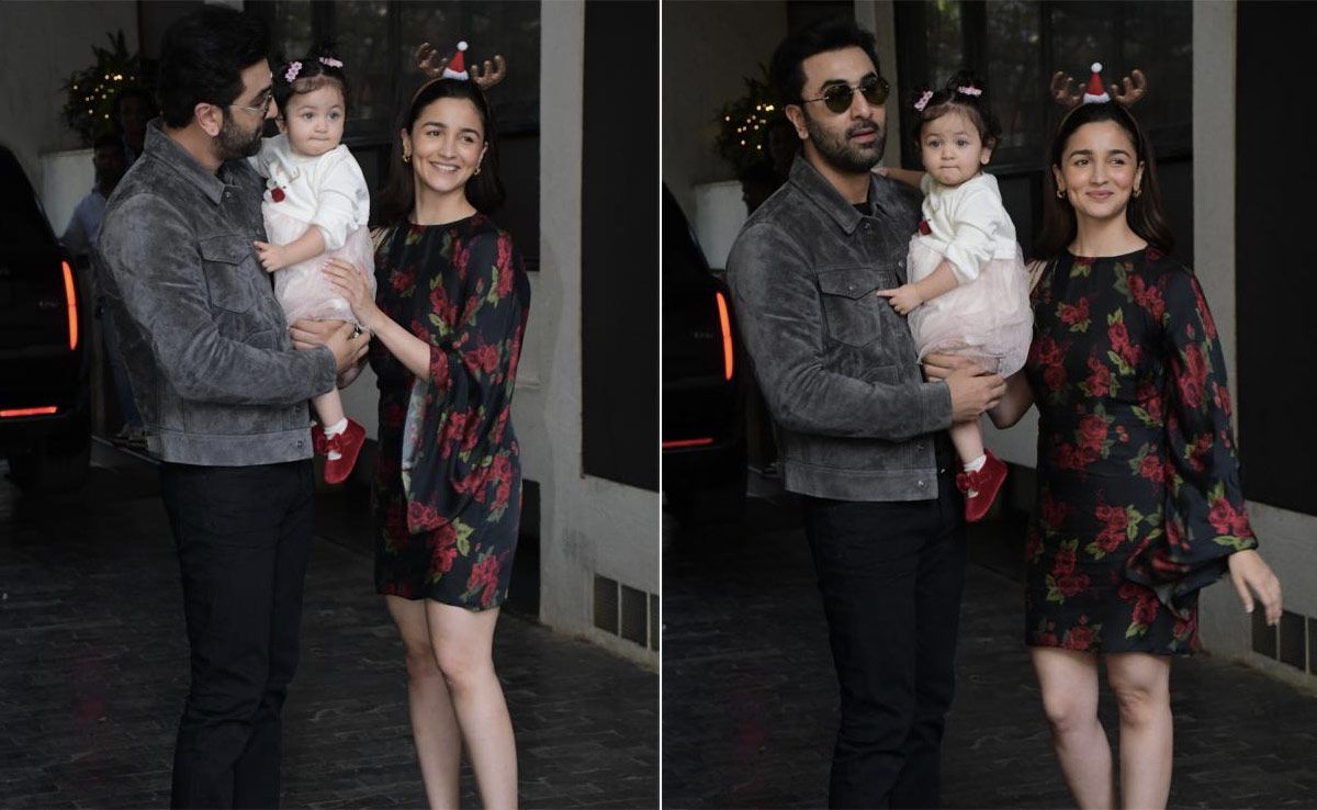 Alia Bhatt's Little Girl Raha Kapoor In Matching Red Shoes Is A Christmas Fashionista In The Making